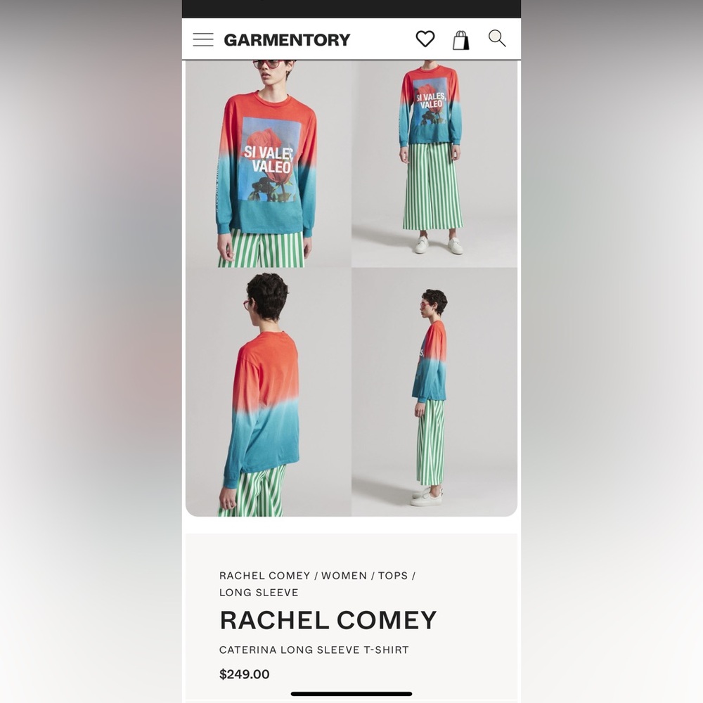 NWOT Rachel Comey T-shirt small. - Picture 3 of 7